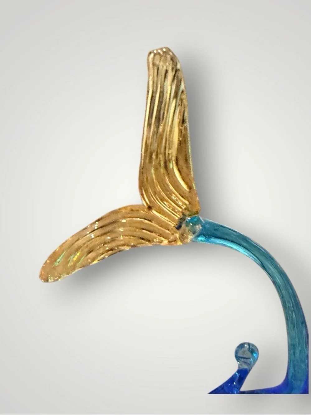 Vintage Fish Glass Art Style Sculpture